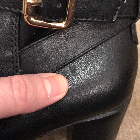 Merona black heel booties Size 6 1/2 - Picture 8 of 8